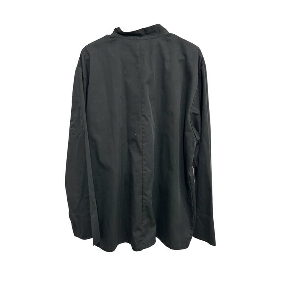 Chef Works Black Long Sleeve Double-Breasted Chef Coat Jacket L - Picture 2 of 9